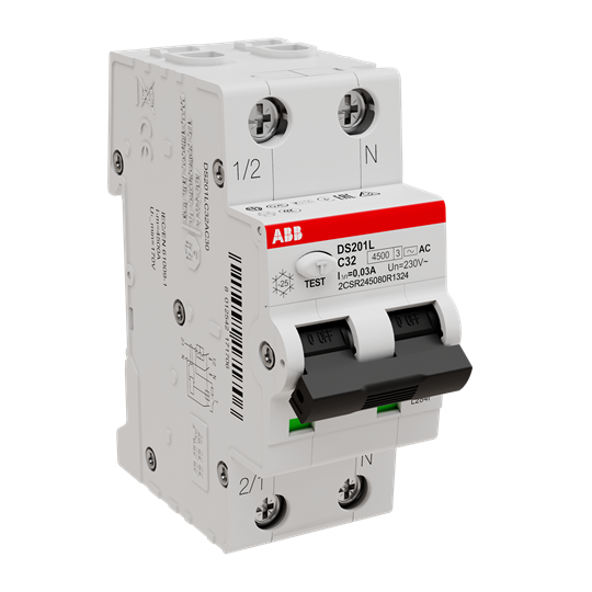 ABB MCB - DS201 L C32 AC30 DS201 L C32 AC30 2CSR245040R1324